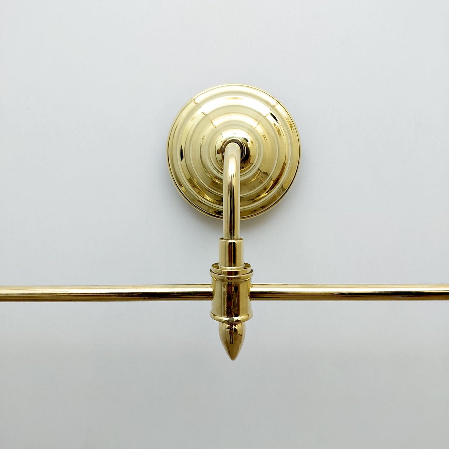 Unlacquered Brass Bathroom Towel Rack, Wall Mount Adjustable Toilet Paper Holder - Ref: BA033