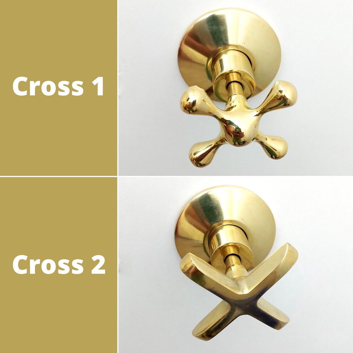 Unlacquered Brass Shower System with Copper Round Rain Shower Head Ref - ATLASS32