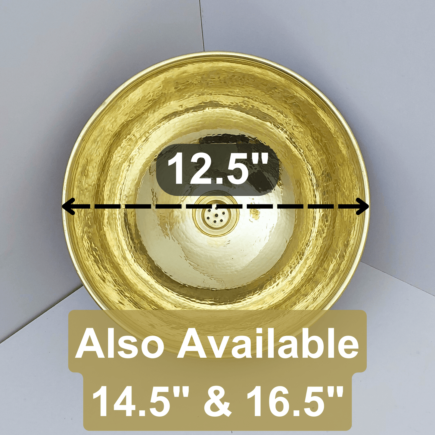 Unlacquered Brass and Resin Bathroom Sink, Bone and Wood Vanity Vessel Sink - Ref: SN018