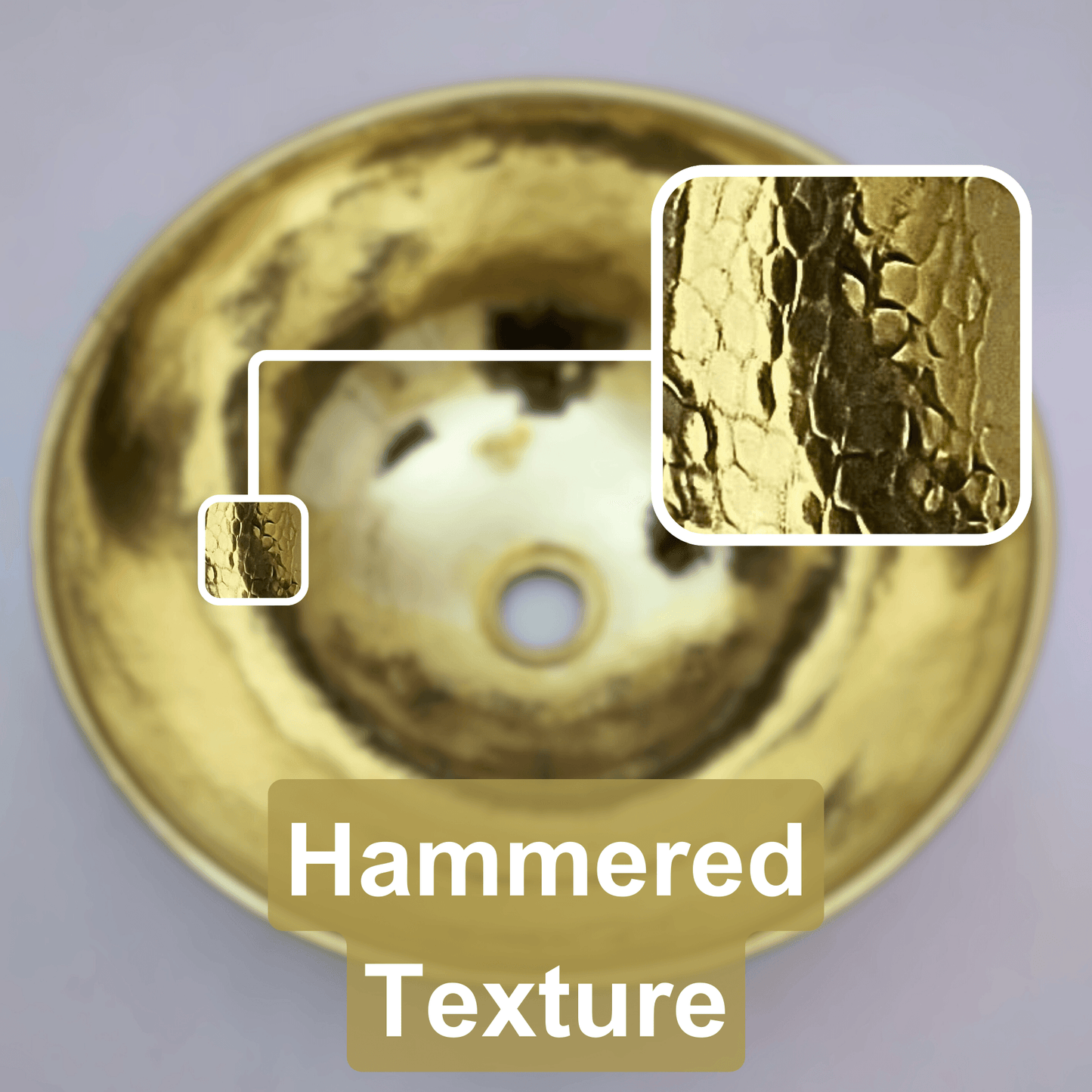 Unlacquered Brass and Resin Bathroom Sink, Bone and Wood Vanity Vessel Sink - Ref: SN018