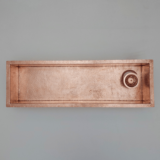 Hammered Copper Sink, Solid Copper Kitchen Sink - Ref: SN008-R
