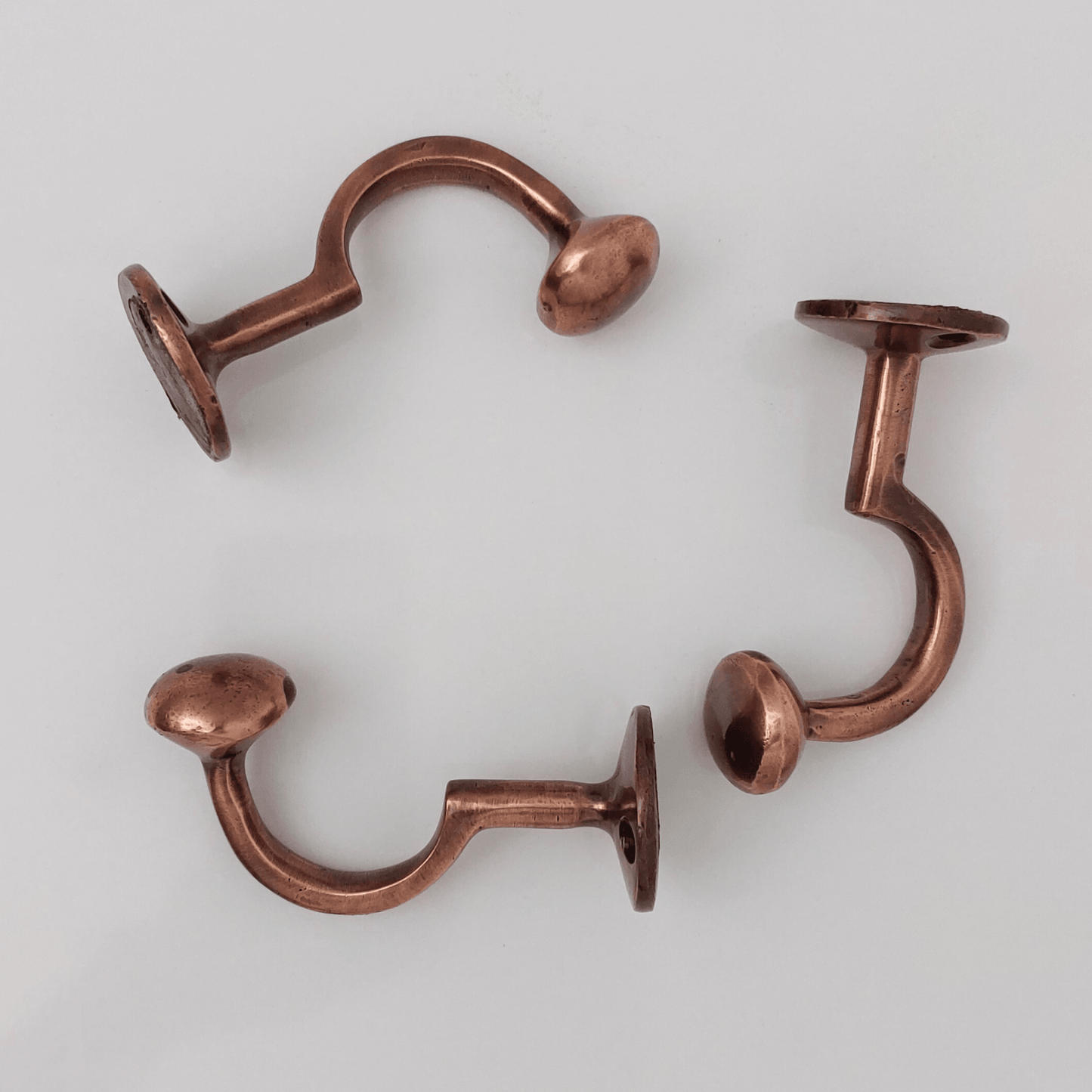 Solid Brass Wall Hooks, Antique Copper Finish Hooks - Ref: BA014