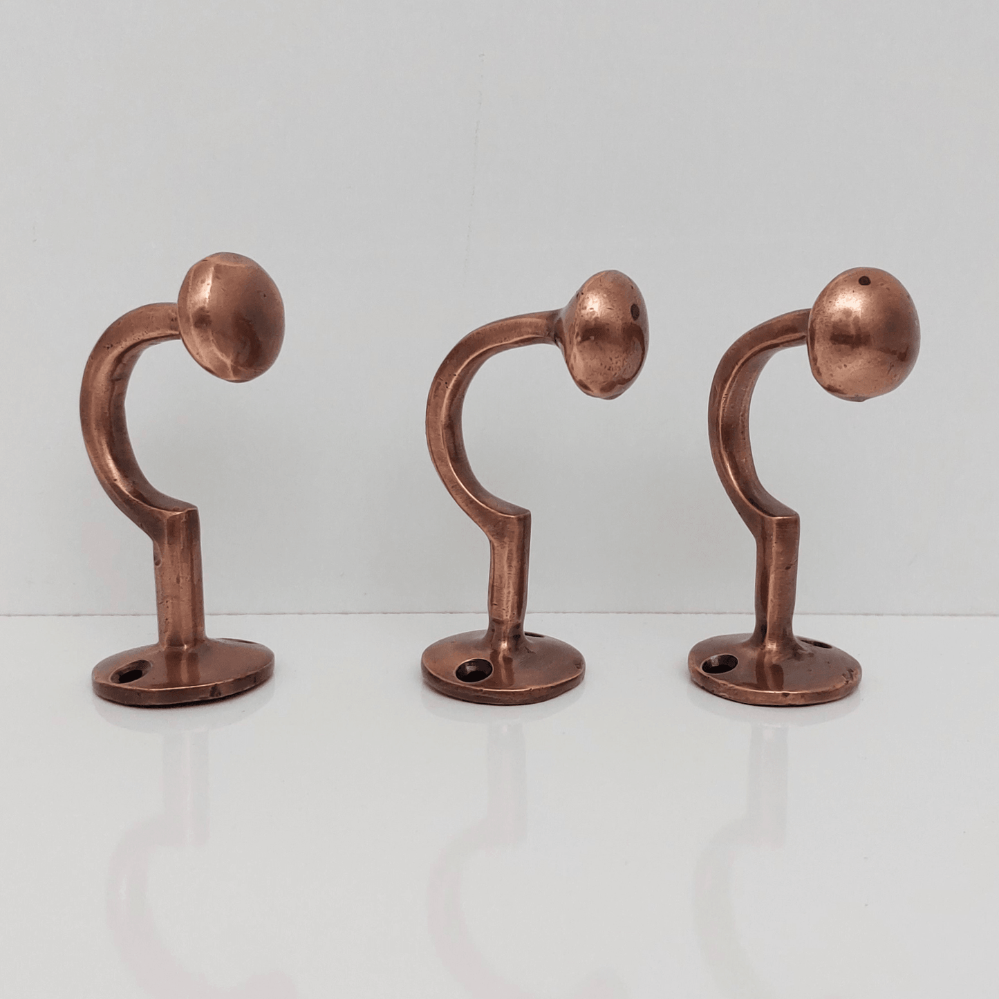 Solid Brass Wall Hooks, Antique Copper Finish Hooks - Ref: BA014