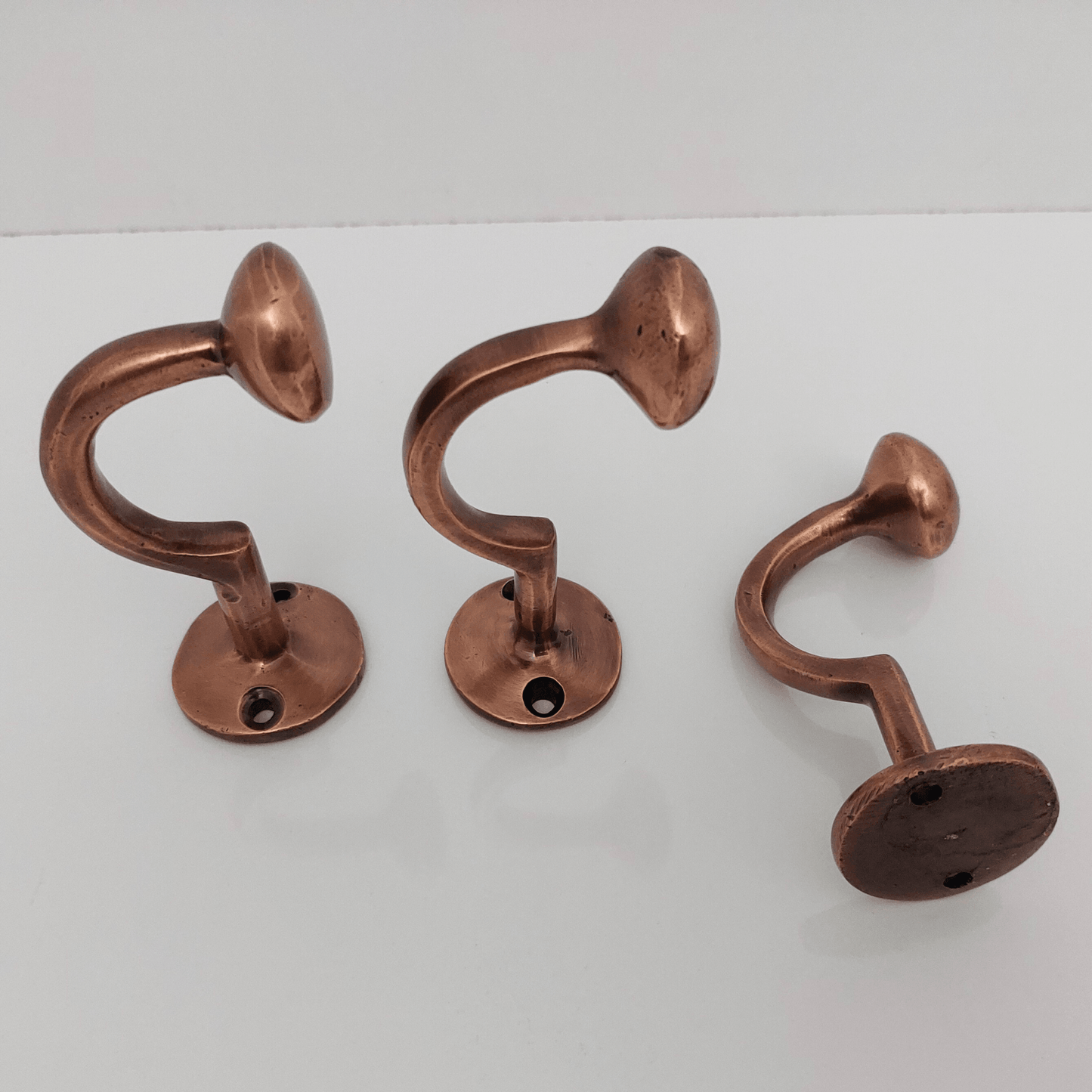 Solid Brass Wall Hooks, Antique Copper Finish Hooks - Ref: BA014