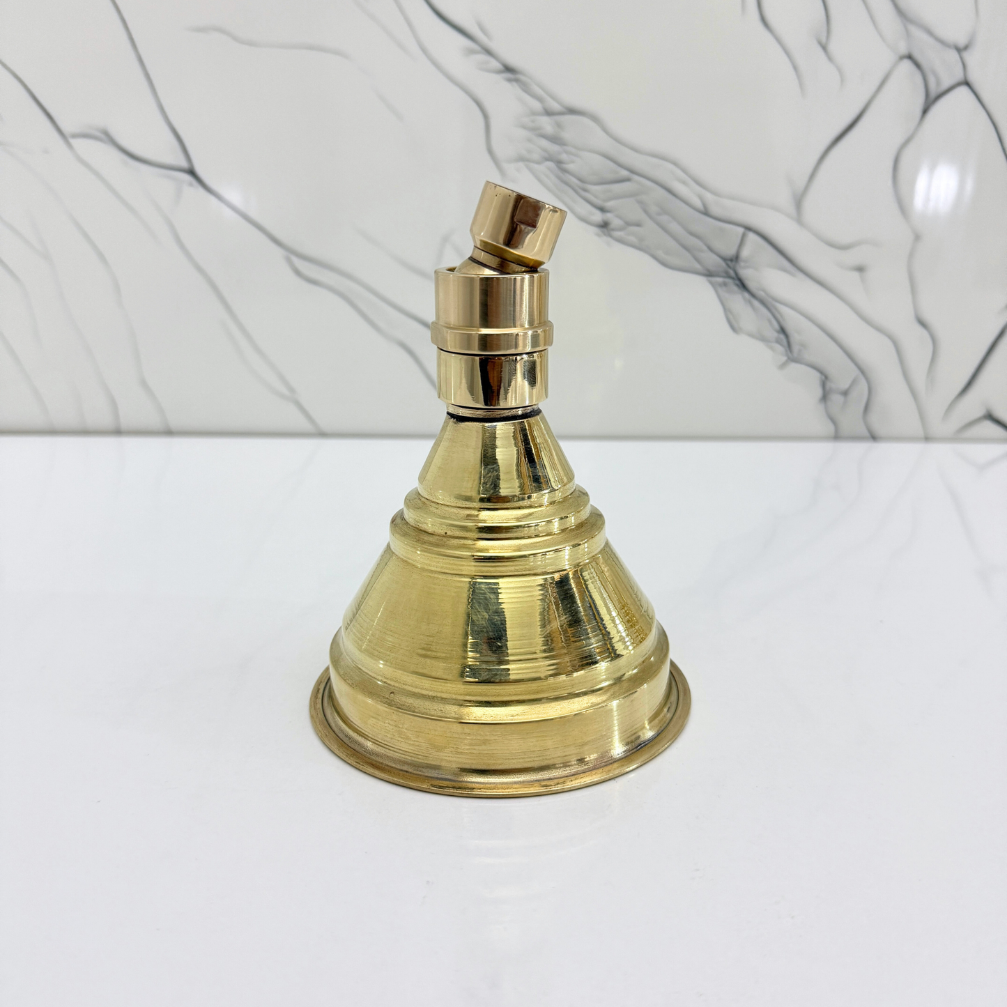 Unlacquered Brass Adjustable Shower Head Connector - Ref: UBASHC001