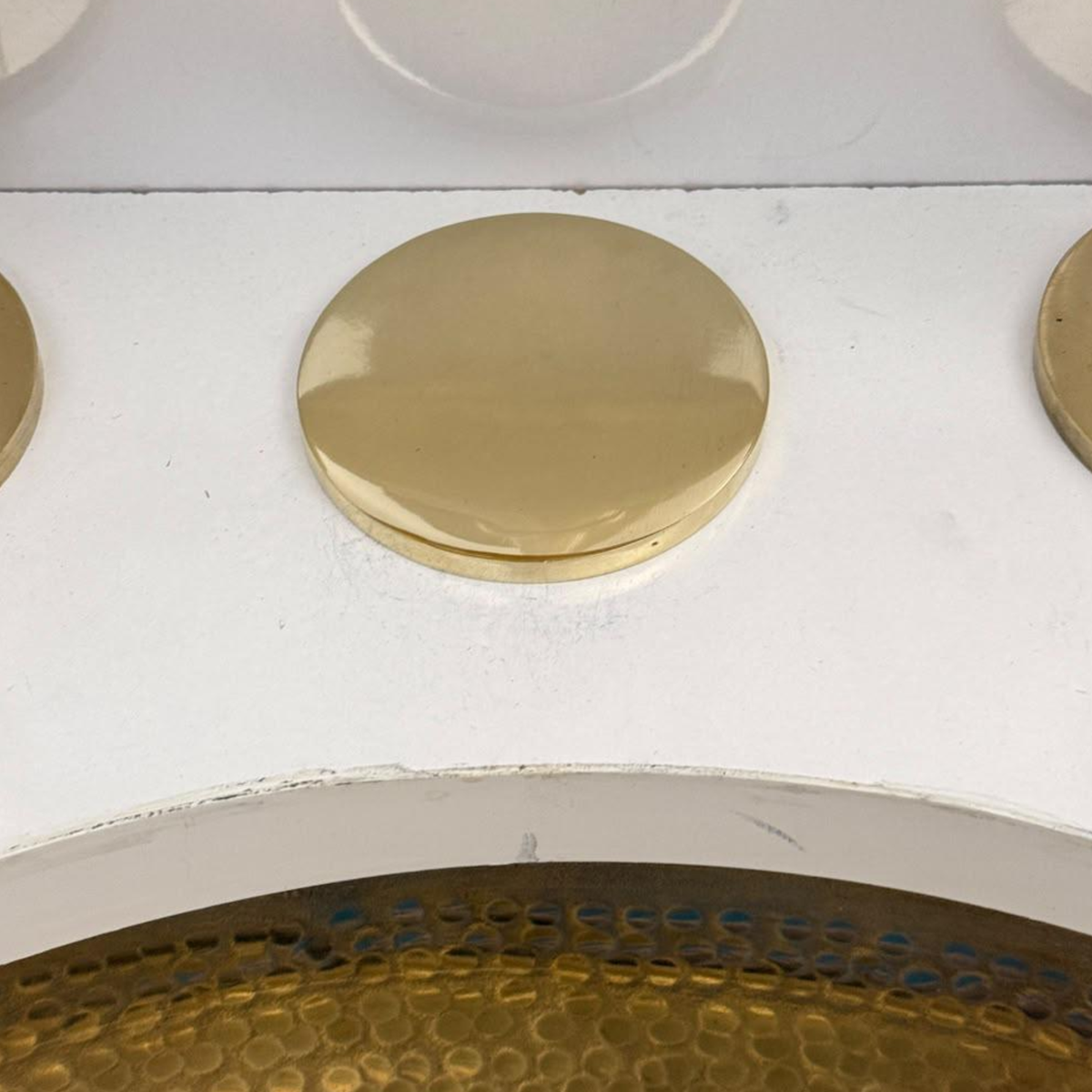 Unlacquered Brass Hole Cover, Solid Brass Sink Hole Cover