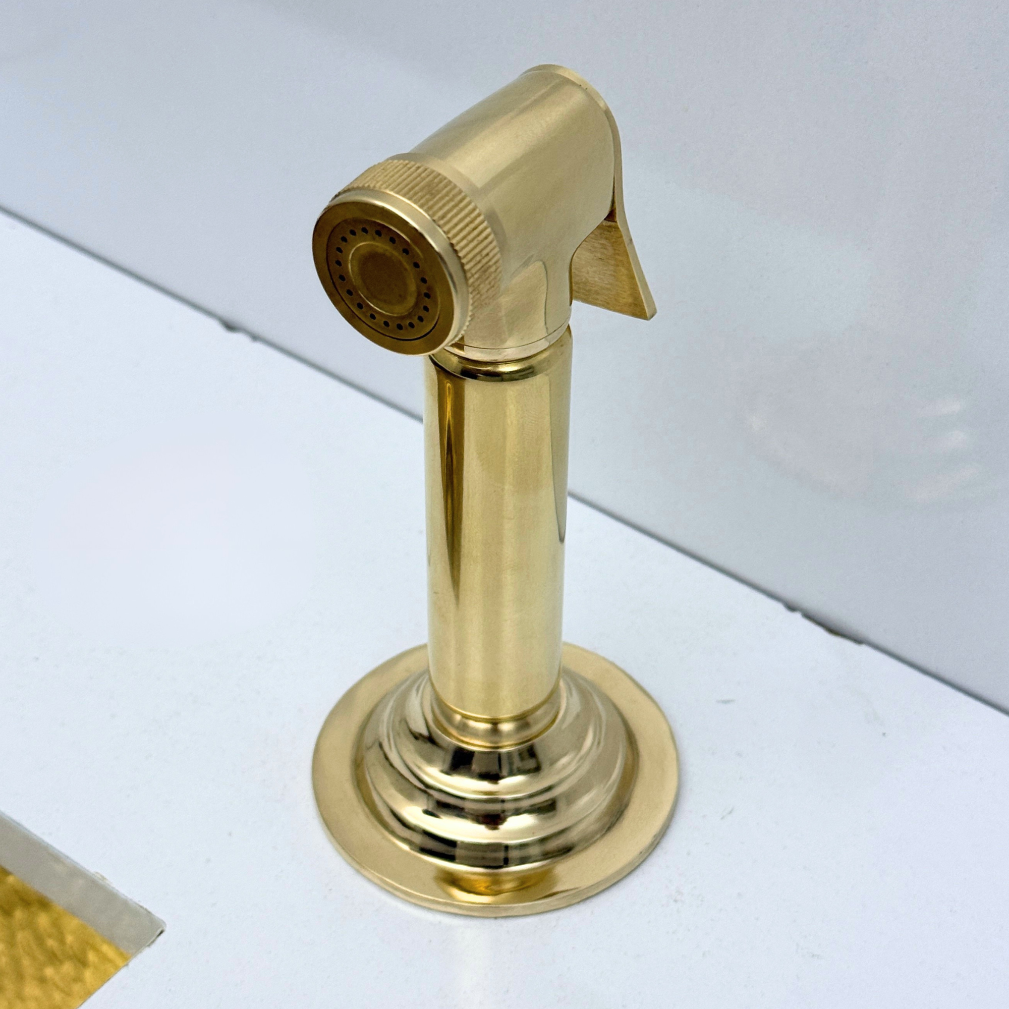 Unlacquered Brass Kitchen Side Sprayer
