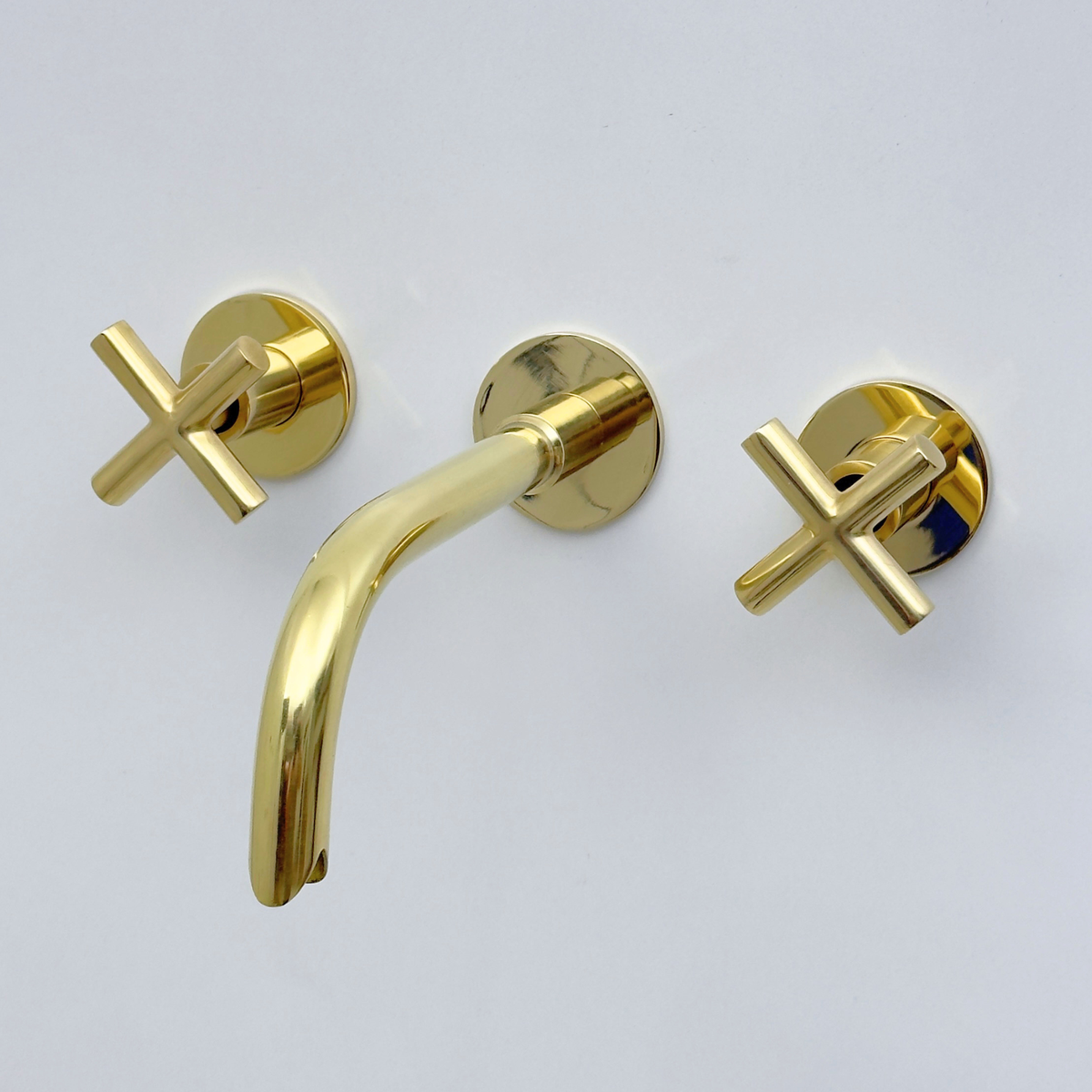 Unlacquered Brass Wall-Mount Faucet