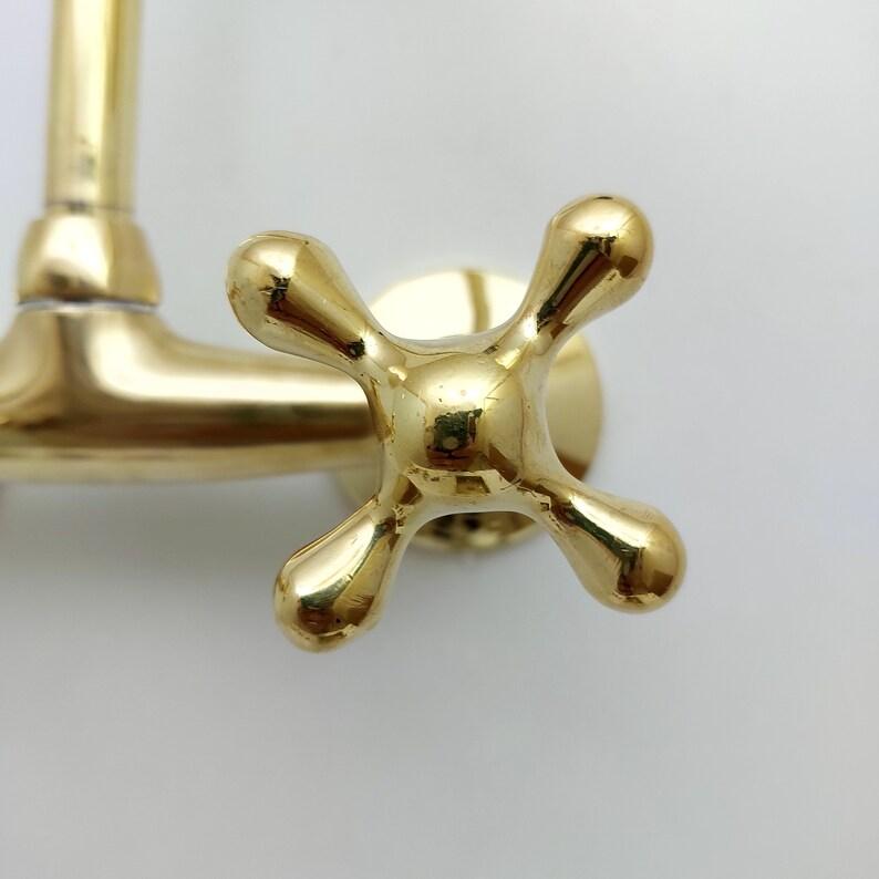 Grifo de pared de latón sin lacar - ref: APCL-6