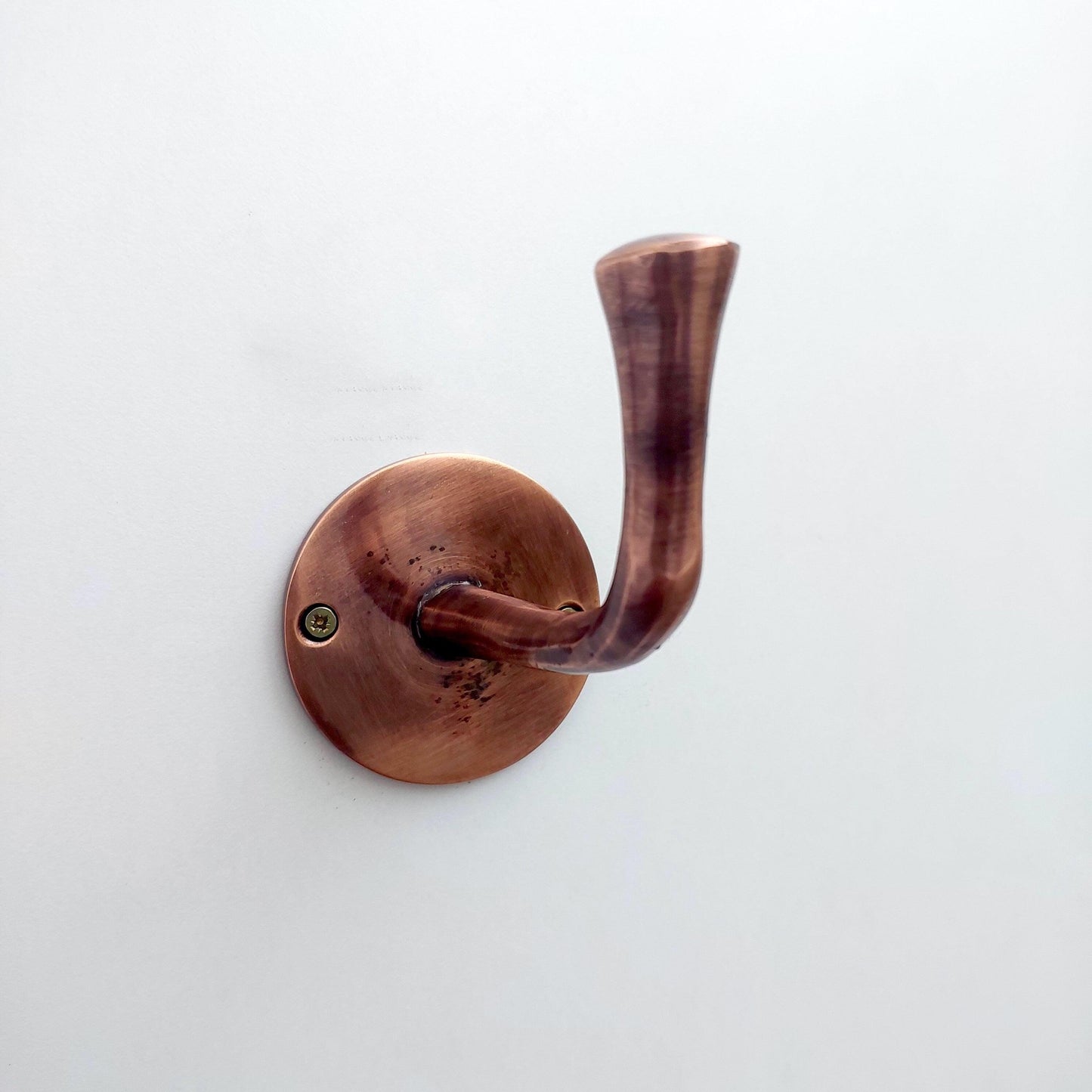 Solid Handmade Copper Wall Hooks, Antique Copper Coat Hooks - Ref: BA013C