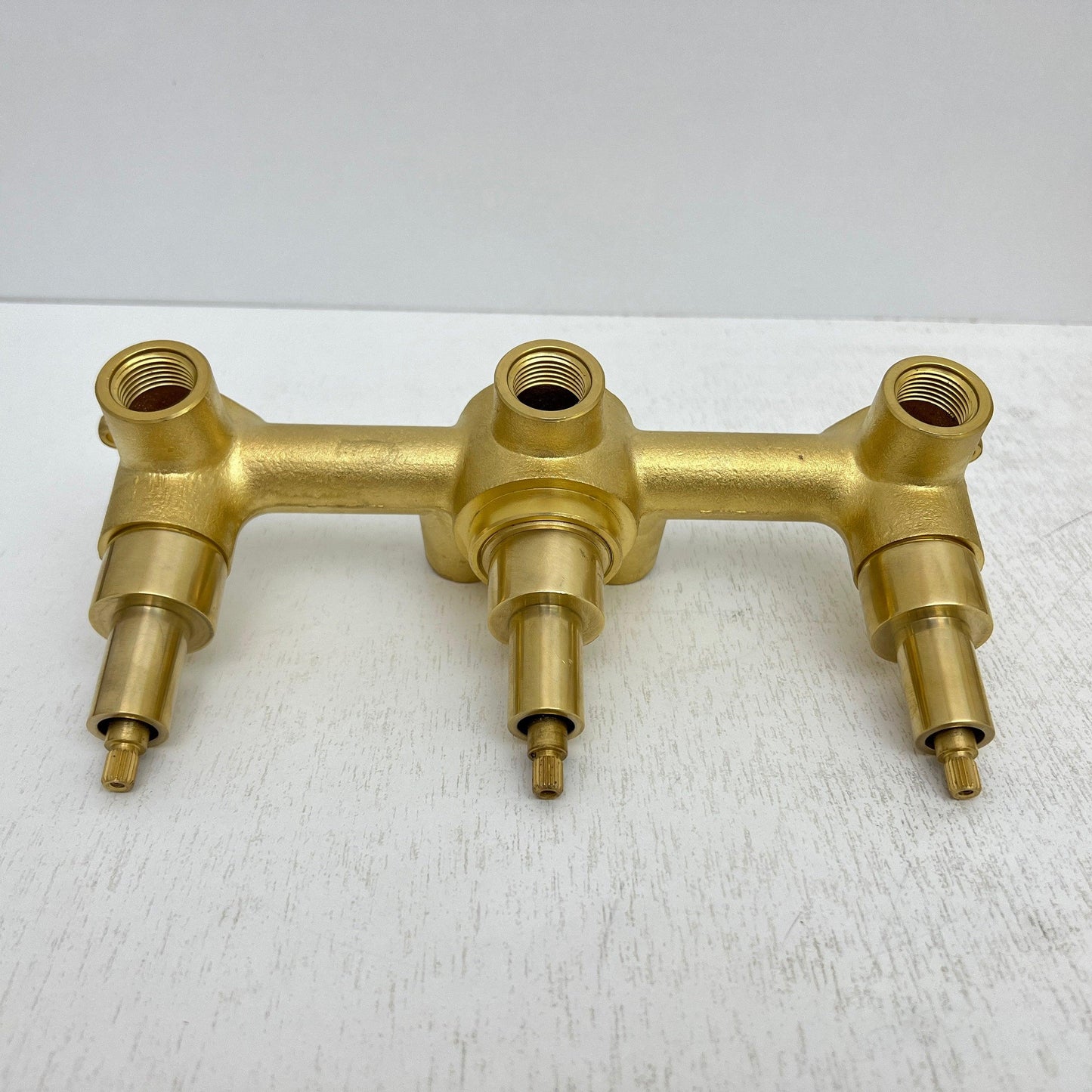 Válvula de ducha para baño de 3 vías y 3 manijas de latón macizo - Ref: VL002