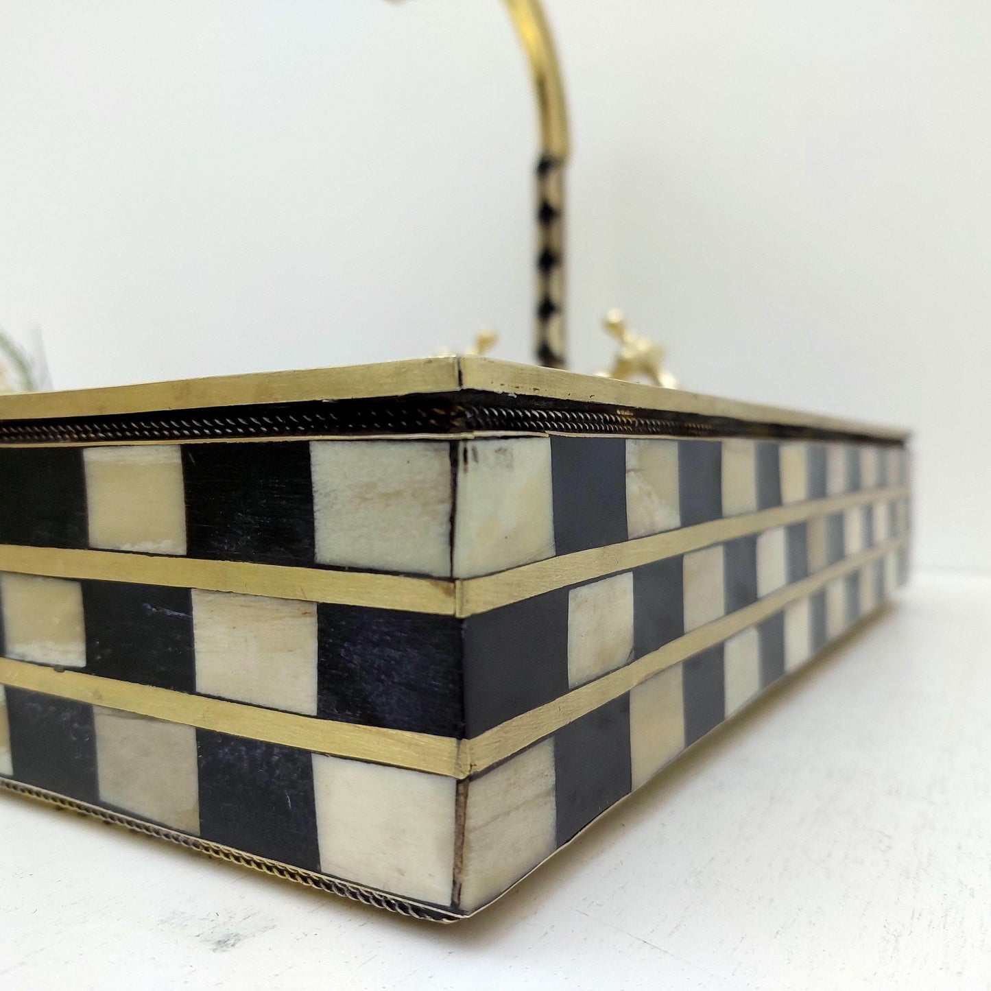 Unlacquered Brass and Resin Bathroom Sink with Faucet, Antique Brass Vanity Vessel Sink - Ref: SN014