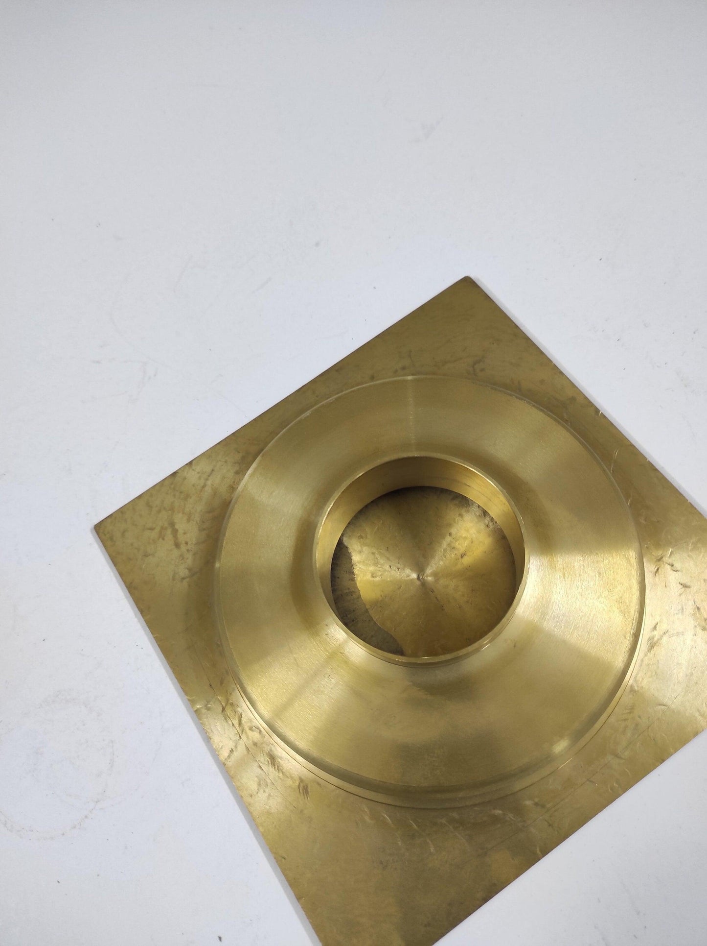Engraved Square Shower Drain made of solid brass