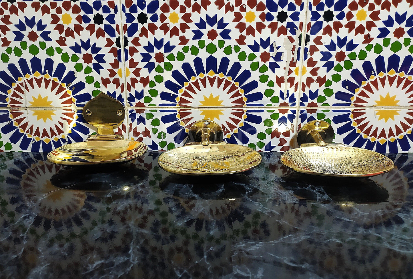 Wall Soap Dishes, Unlacquered Solid Brass, Handcrafted Soap Holder, Hammered