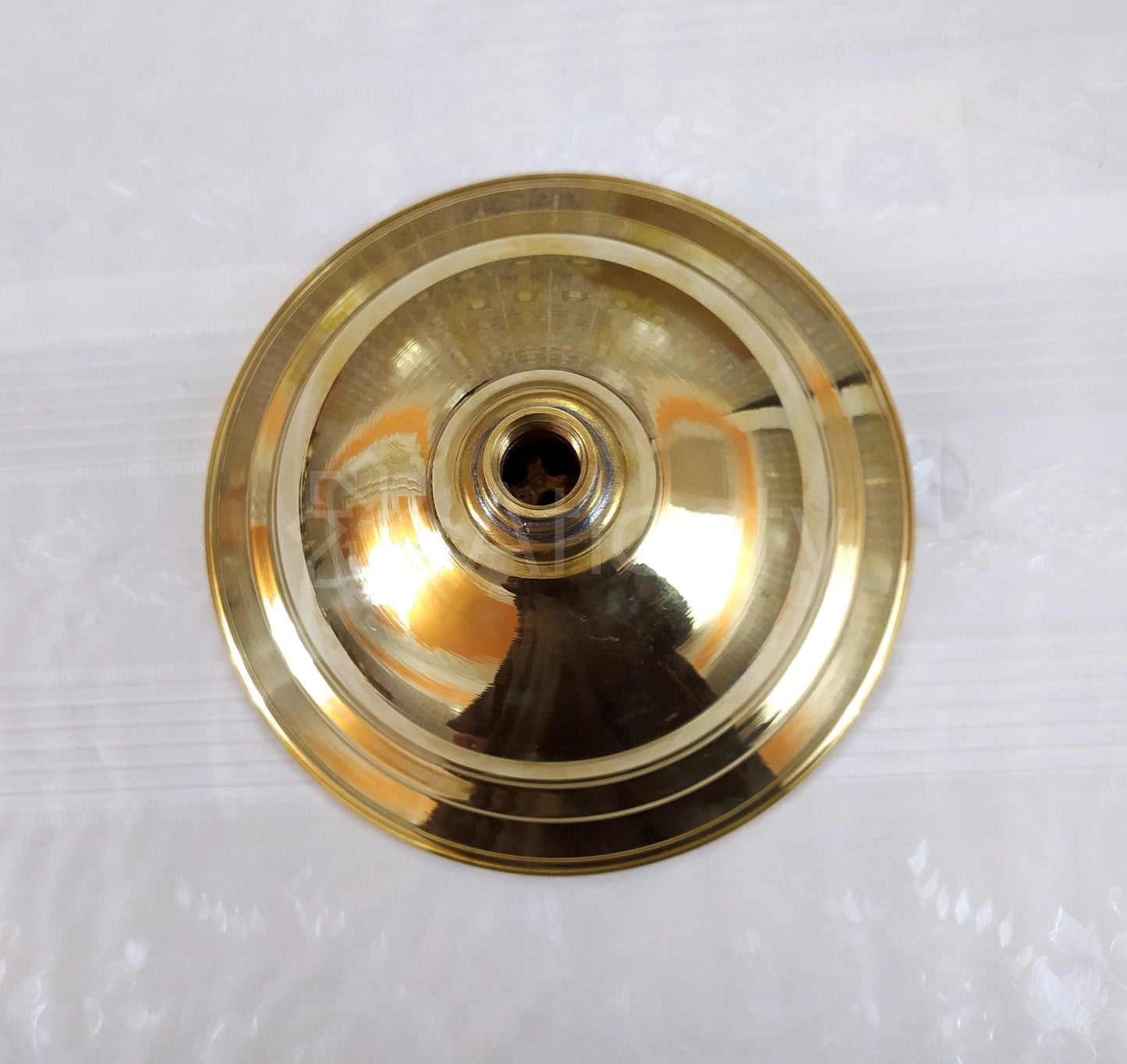 Unlacquered Brass Round Rain Shower Head, Handcrafted