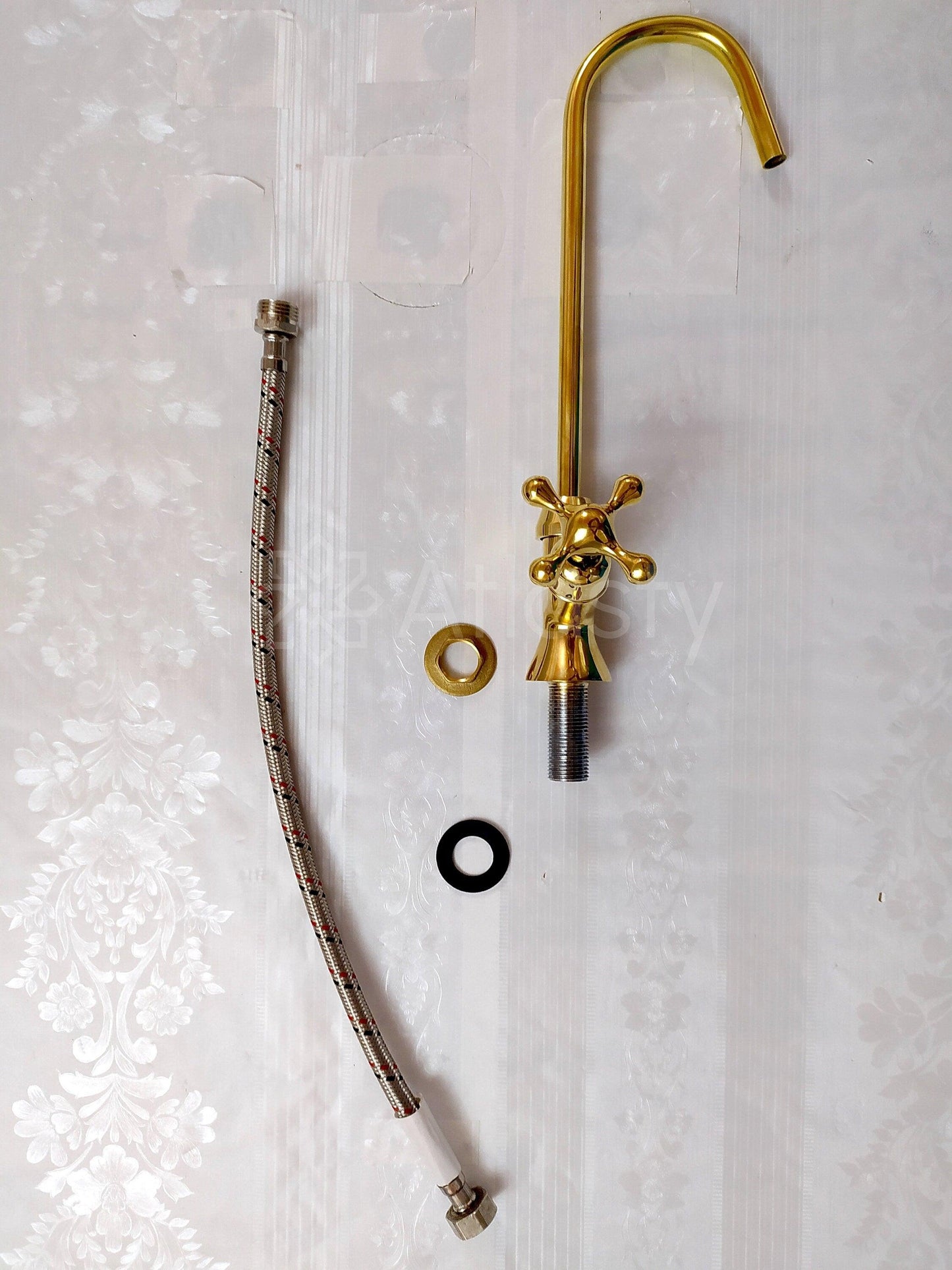 Single Handle Faucet, Unlacquered Solid Brass