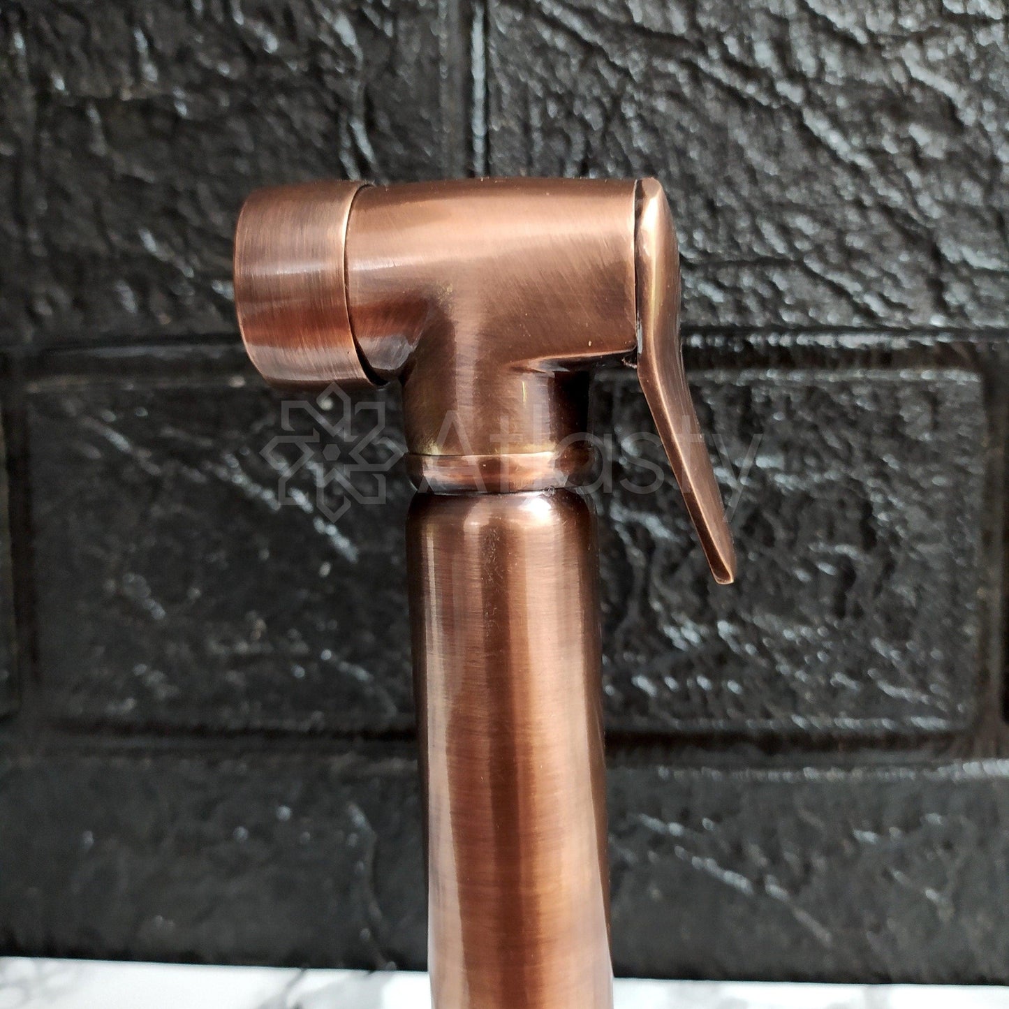 Rociador manual de cocina de cobre macizo, rociador lateral de cocina de cobre para agua fría