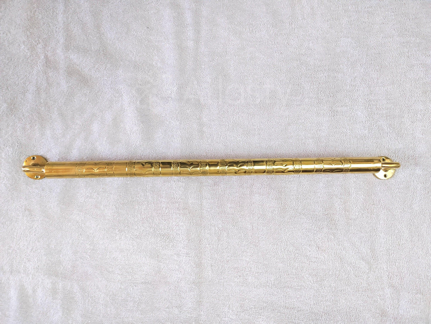 Engraved Solid Brass Wall Mounted Towel Holder For Bathroom