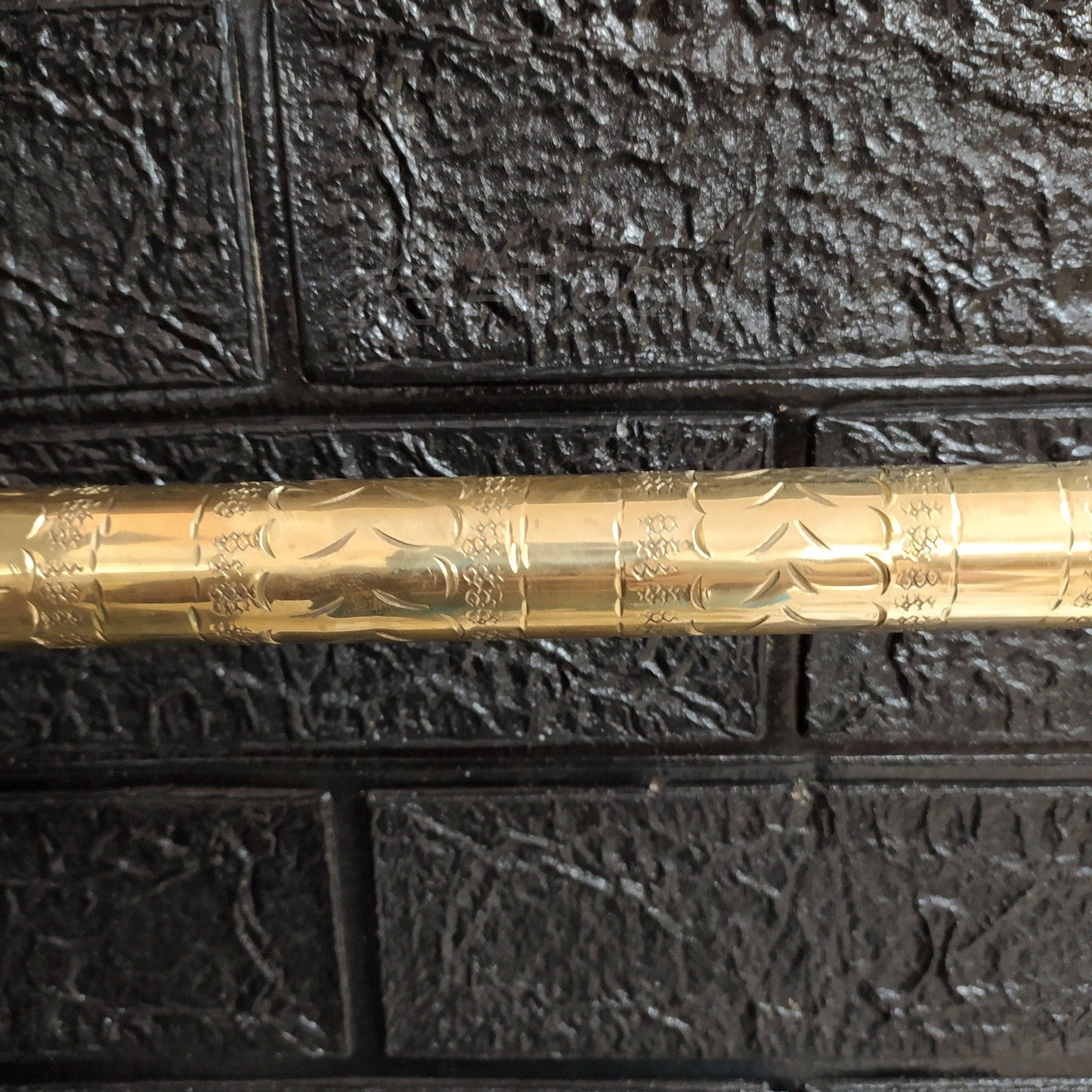 Engraved Solid Brass Wall Mounted Towel Holder For Bathroom