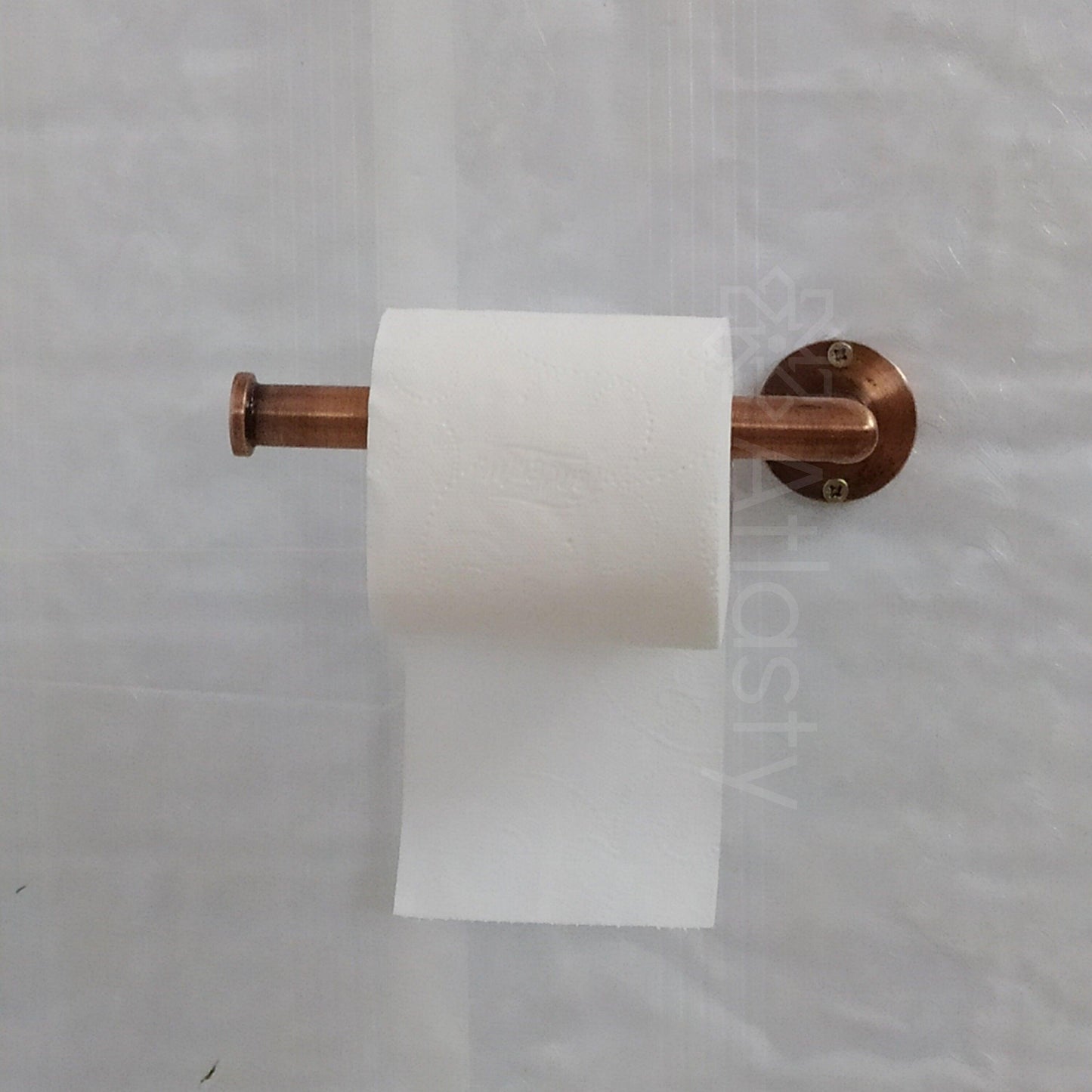 Solid Copper Toilet Paper Holder For Bathroom, Copper Wall Mount Toilet Roll Holder - Ref: BA024