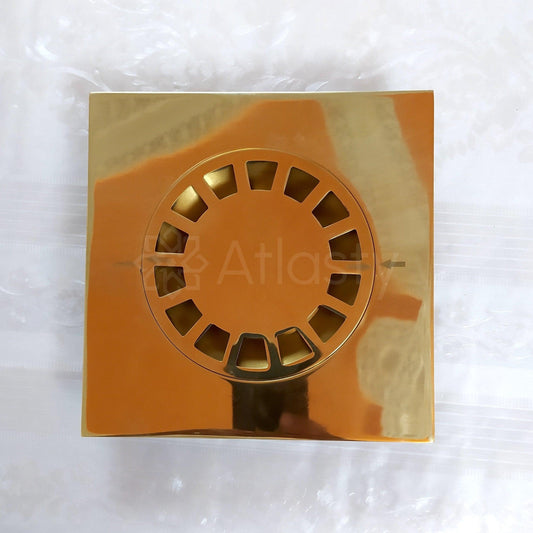 Square Shower Drain made of Solid Brass
