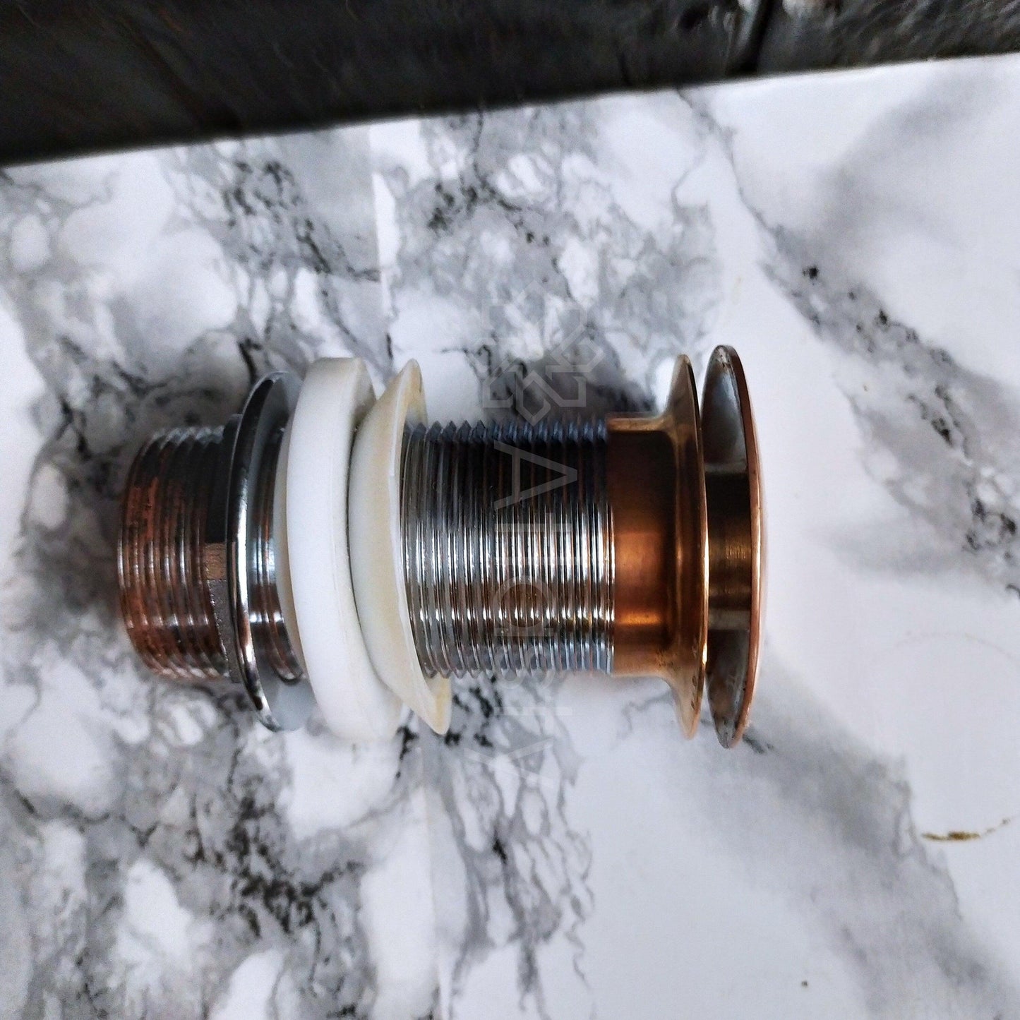 Copper Finish Sink Strainer and Stopper, Push Up Button, Pop Up Drain, for Kitchen and Bathroom Sinks