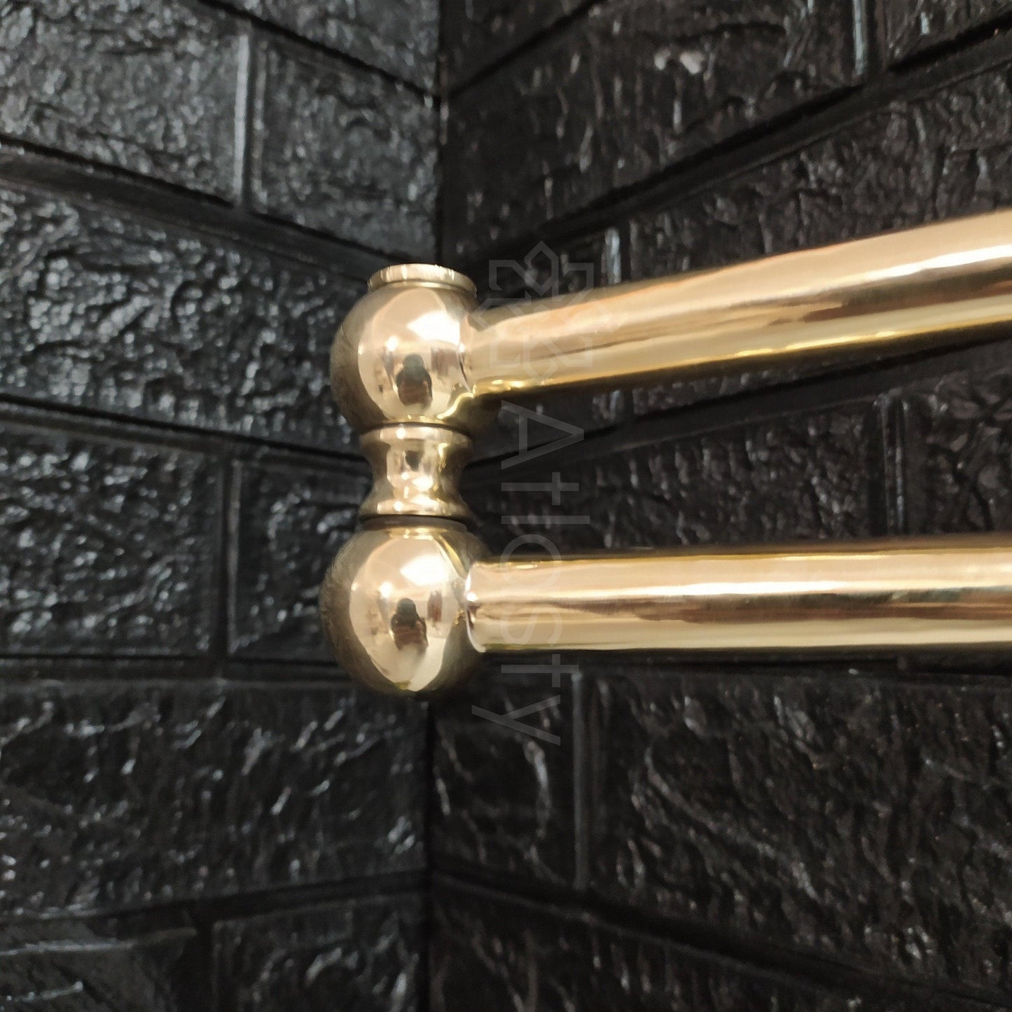 Wall Mount Pot Filler Kitchen Faucet, Unlacquered Solid Brass Pot Filler Kitchen Faucet with Cross Handle , Antique Brass