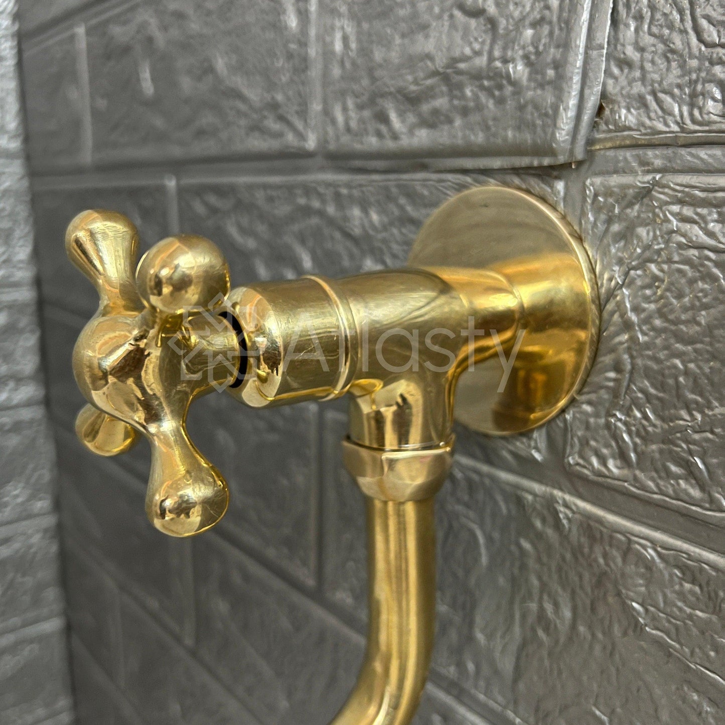 Wall Mount Pot Filler Kitchen Faucet, Unlacquered Solid Brass Pot Filler Kitchen Faucet, Antique Brass