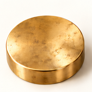 Atlasty unlacquered brass finish sample disc