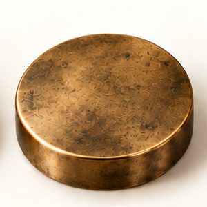 Atlasty antique brass finish sample disc