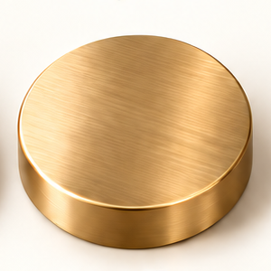 Atlasty brushed brass finish sample disc