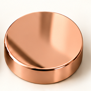 Atlasty polished copper finish sample disc