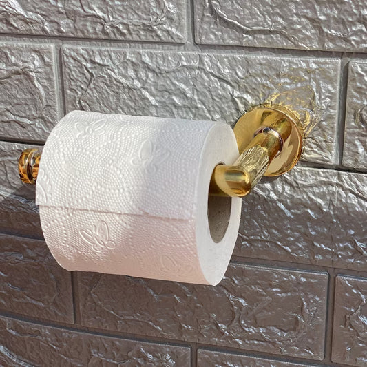 Unlacquered Brass Wall Mount Toilet Paper Holder