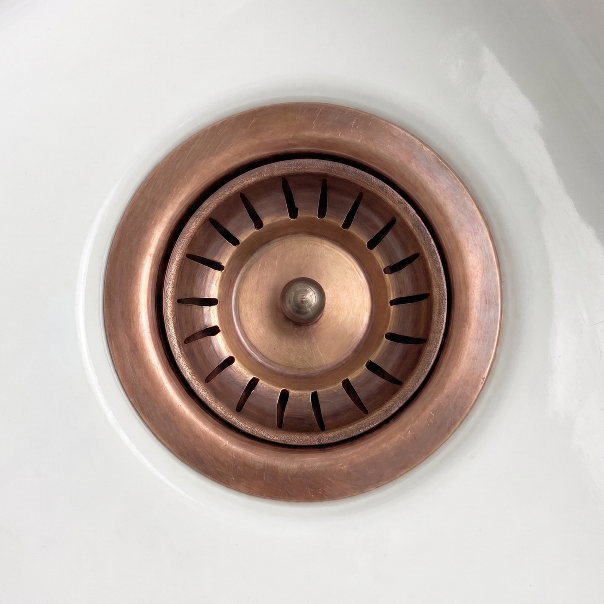 Antique Copper Sink Strainer