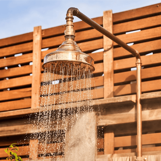 Pommeau de douche rond en cuivre - Réf : BA009