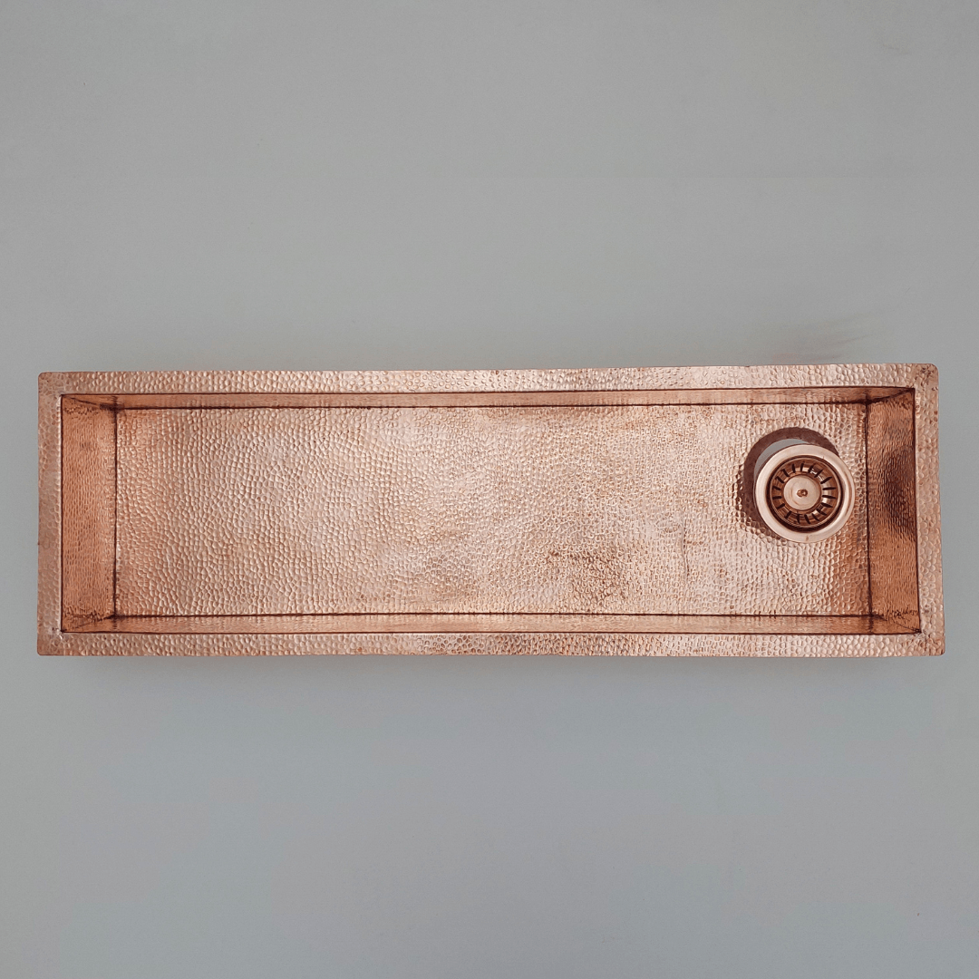 Hammered Copper Sink, Solid Copper Kitchen Sink - Ref: SN008-R