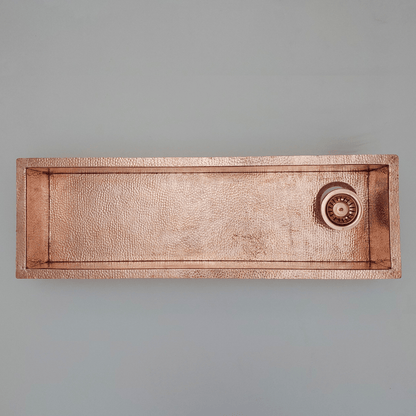 Hammered Copper Sink, Solid Copper Kitchen Sink - Ref: SN008-R