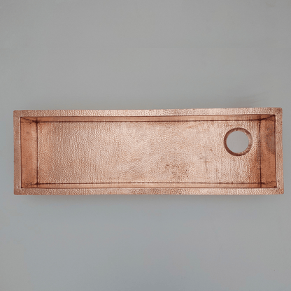 Hammered Copper Sink, Solid Copper Kitchen Sink - Ref: SN008-R