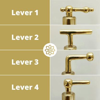 Unlacquered Brass Cold Water Faucet with Lever Handle, Drinking Water Faucet - Ref: FA035-LB