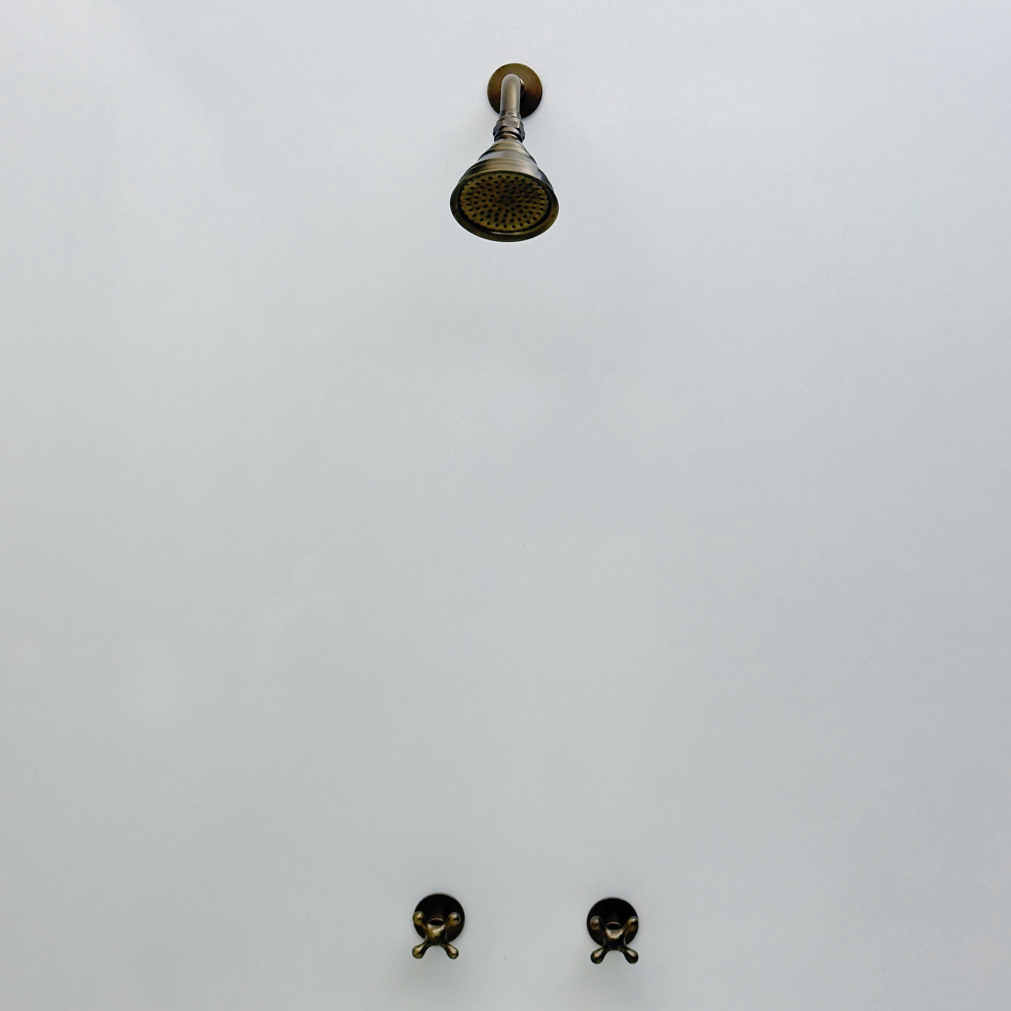 Antique Copper Shower System with Adjustable Round Rain Shower Head