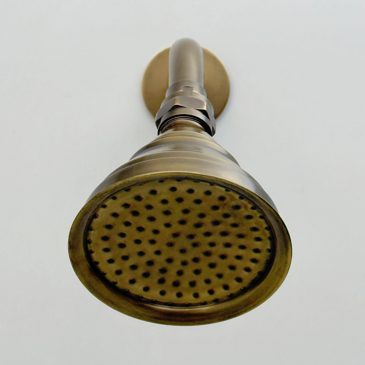 Antique Copper Shower System with Adjustable Round Rain Shower Head