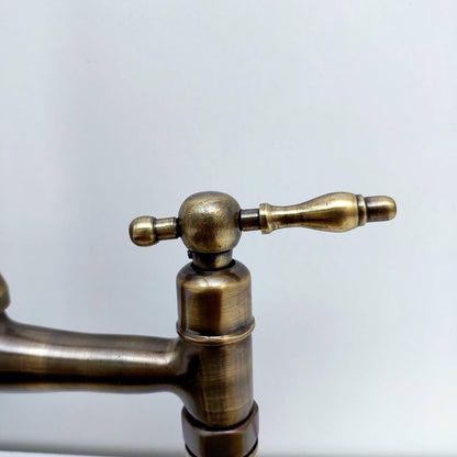 Oil Rubbed Bronze Bridge Kitchen Faucet - Ref: AKFL-1