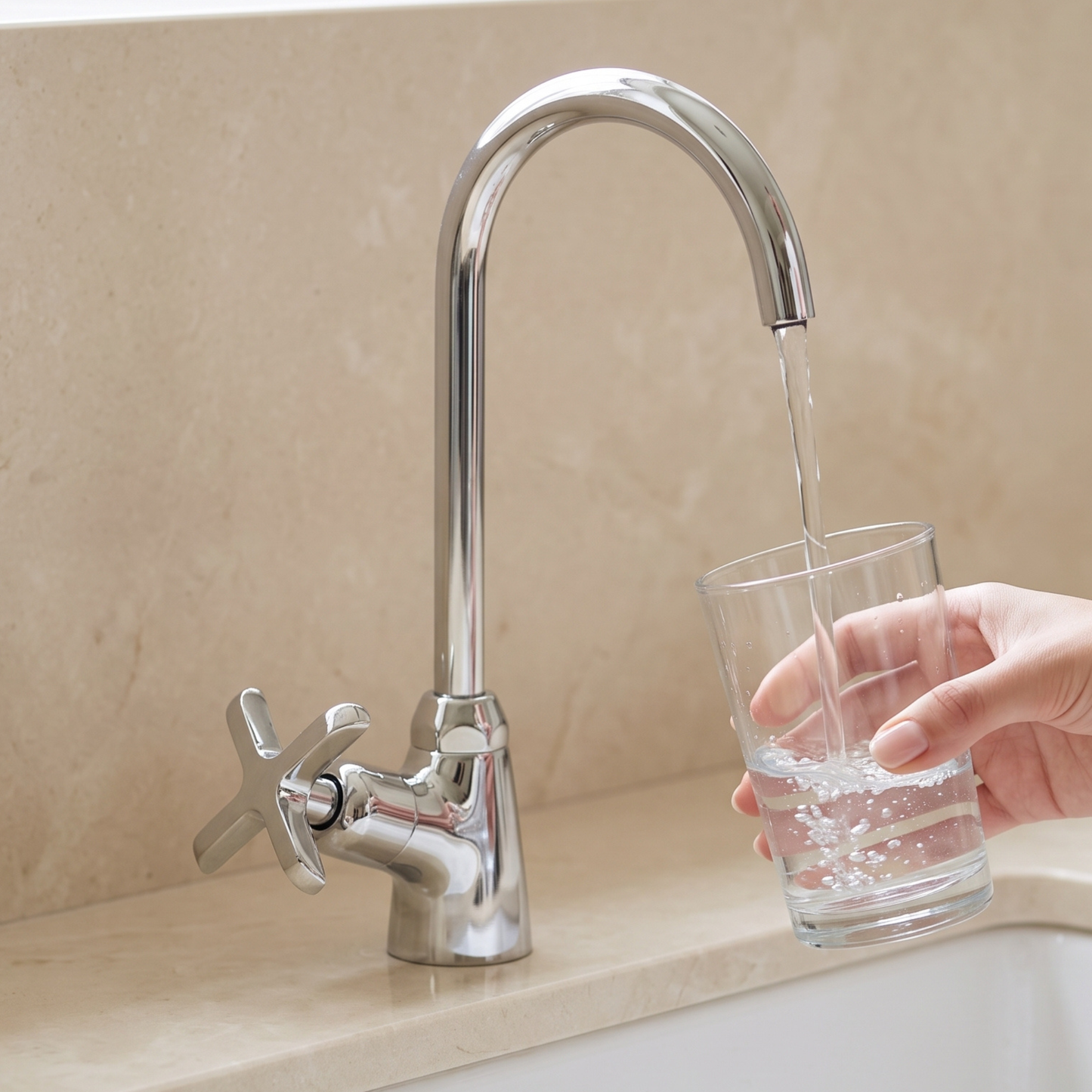 Polished Nickel Cold Water Faucet