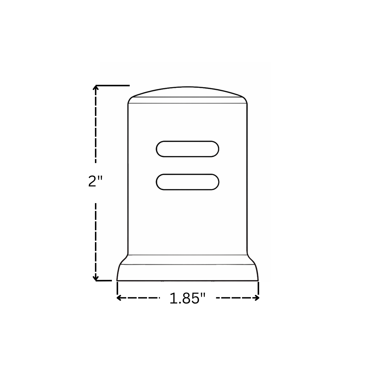 Polished Nickel Dishwasher Air Gap Cover