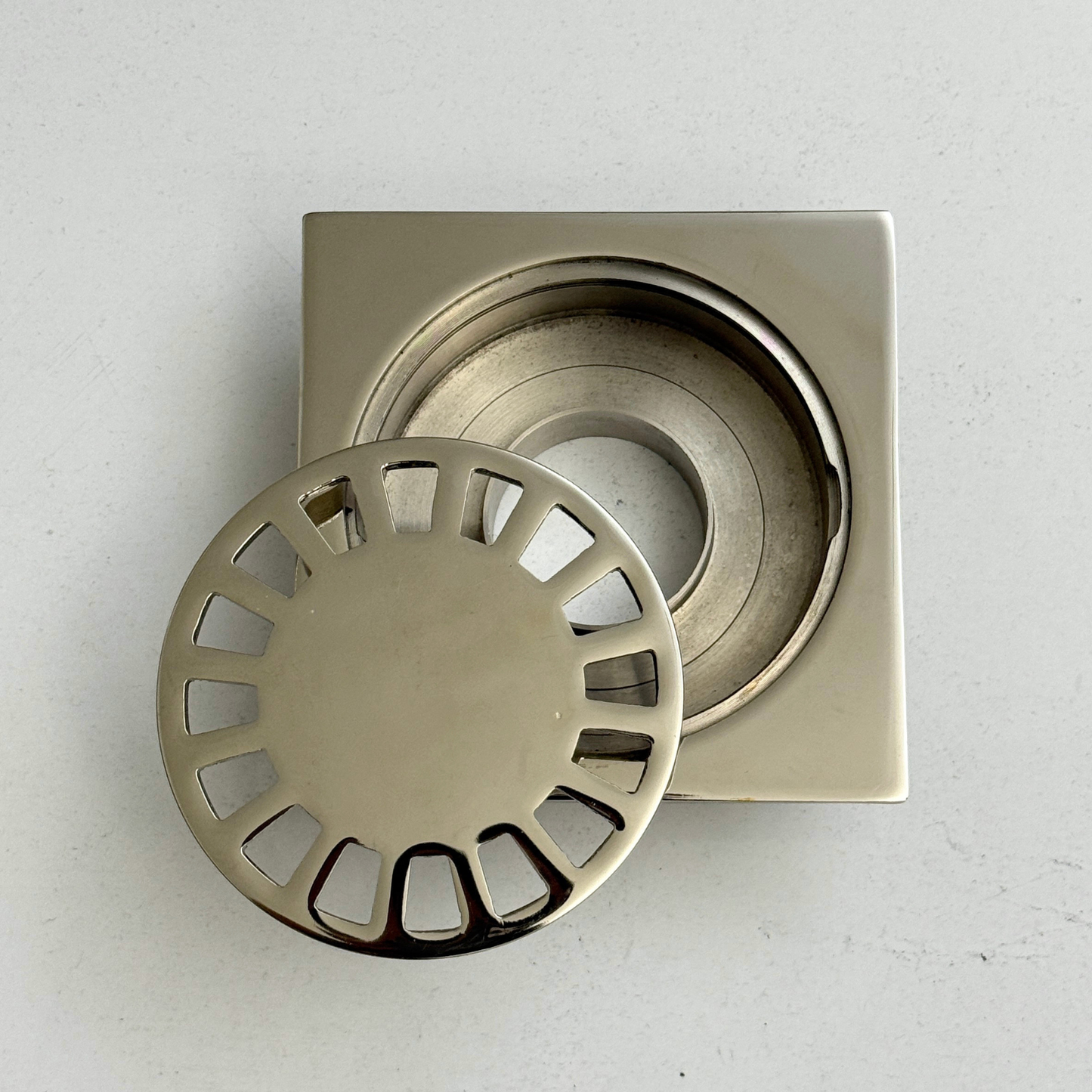 Polished Nickel Shower Drain