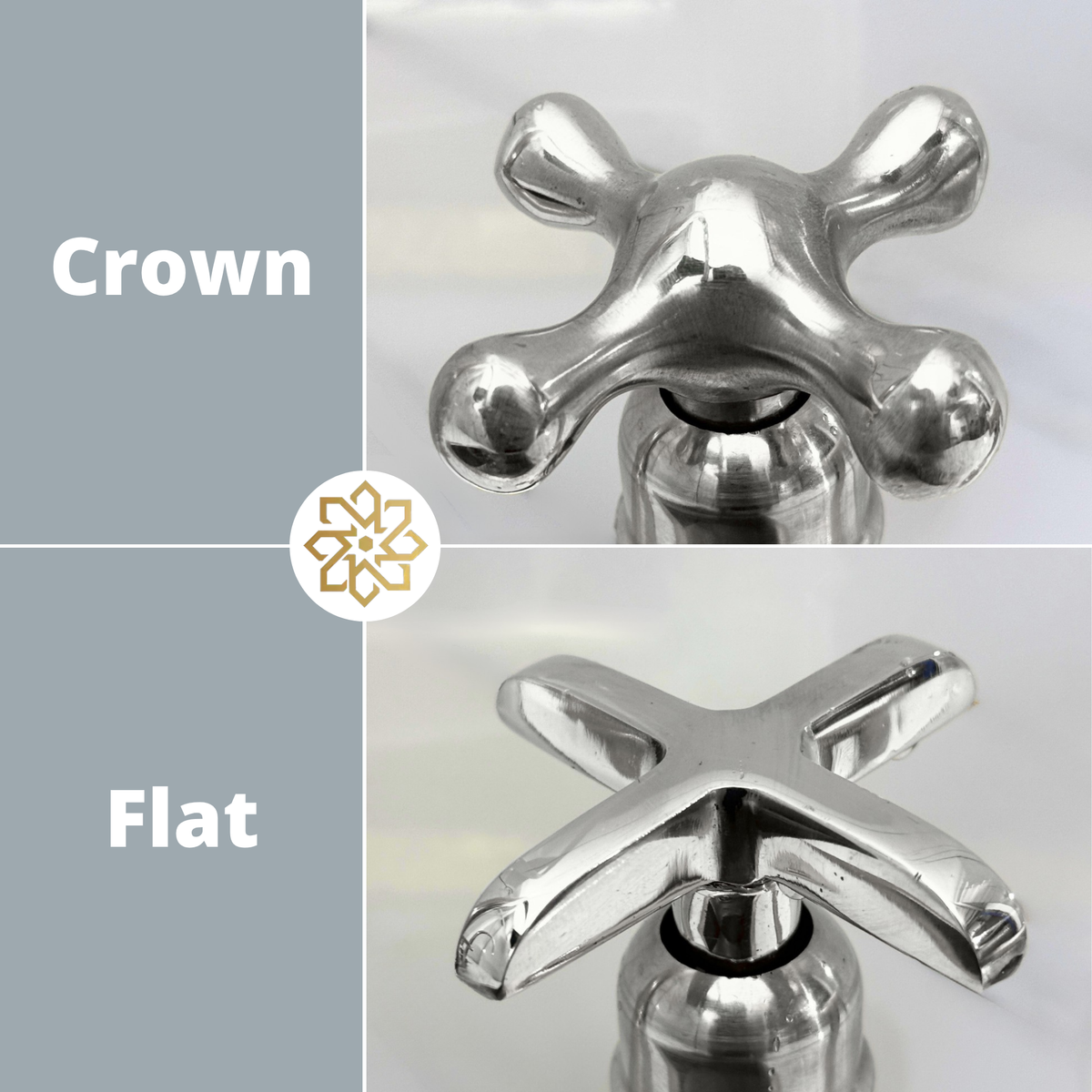 Polished Nickel Dome Widespread Bathroom Faucet with Cross Handles