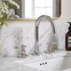 Polished Nickel Widespread Bathroom Faucet with Lever Handles