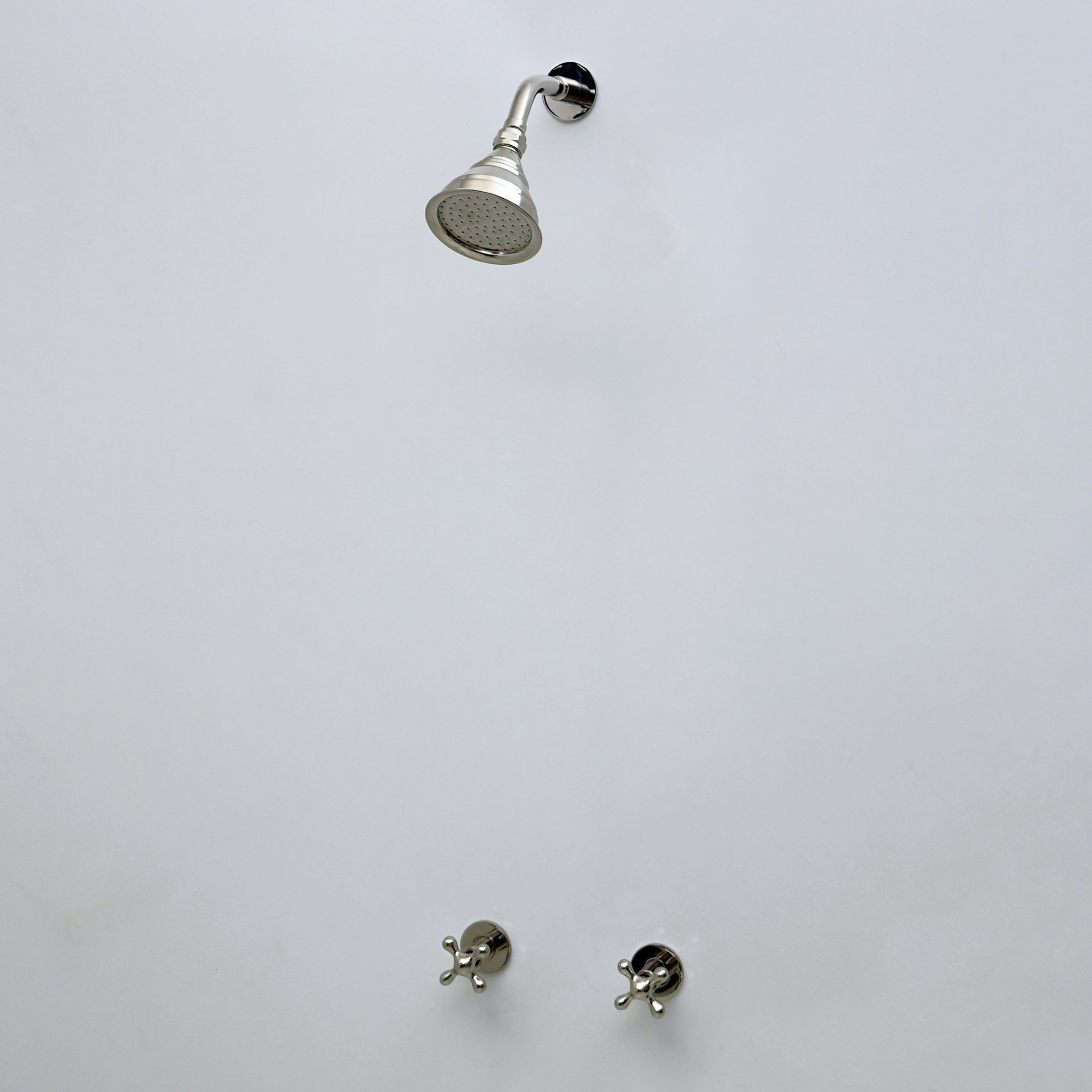 Polished Nickel Shower System with Adjustable Round Rain Shower Head