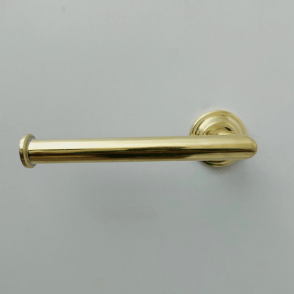 Unlacquered Brass Wall Mount Toilet Paper Holder, Solid Brass Toilet Roll Holder - Ref: BA011-2
