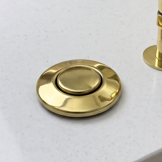 Unlacquered Brass Garbage Disposal Air Switch Kit